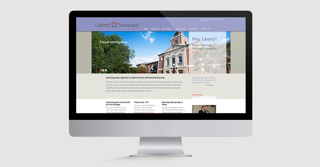 Liberty Municipal Website home page