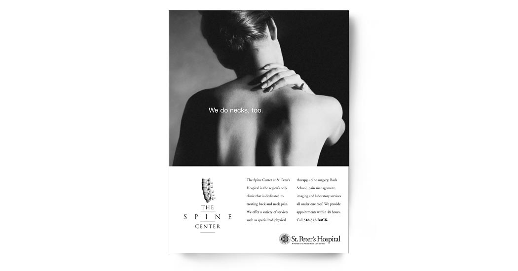 The Spine Center Ad Campaign 2 - Neck Pain