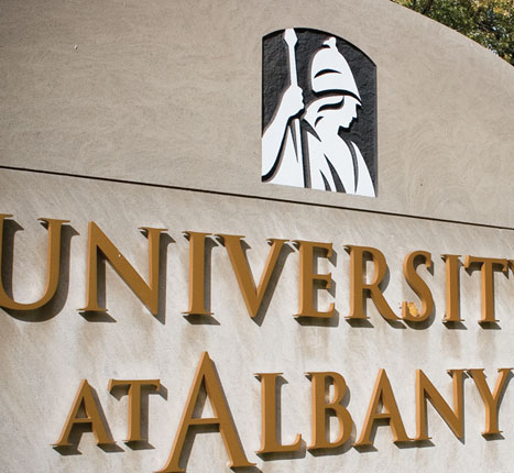 University at Albany signage